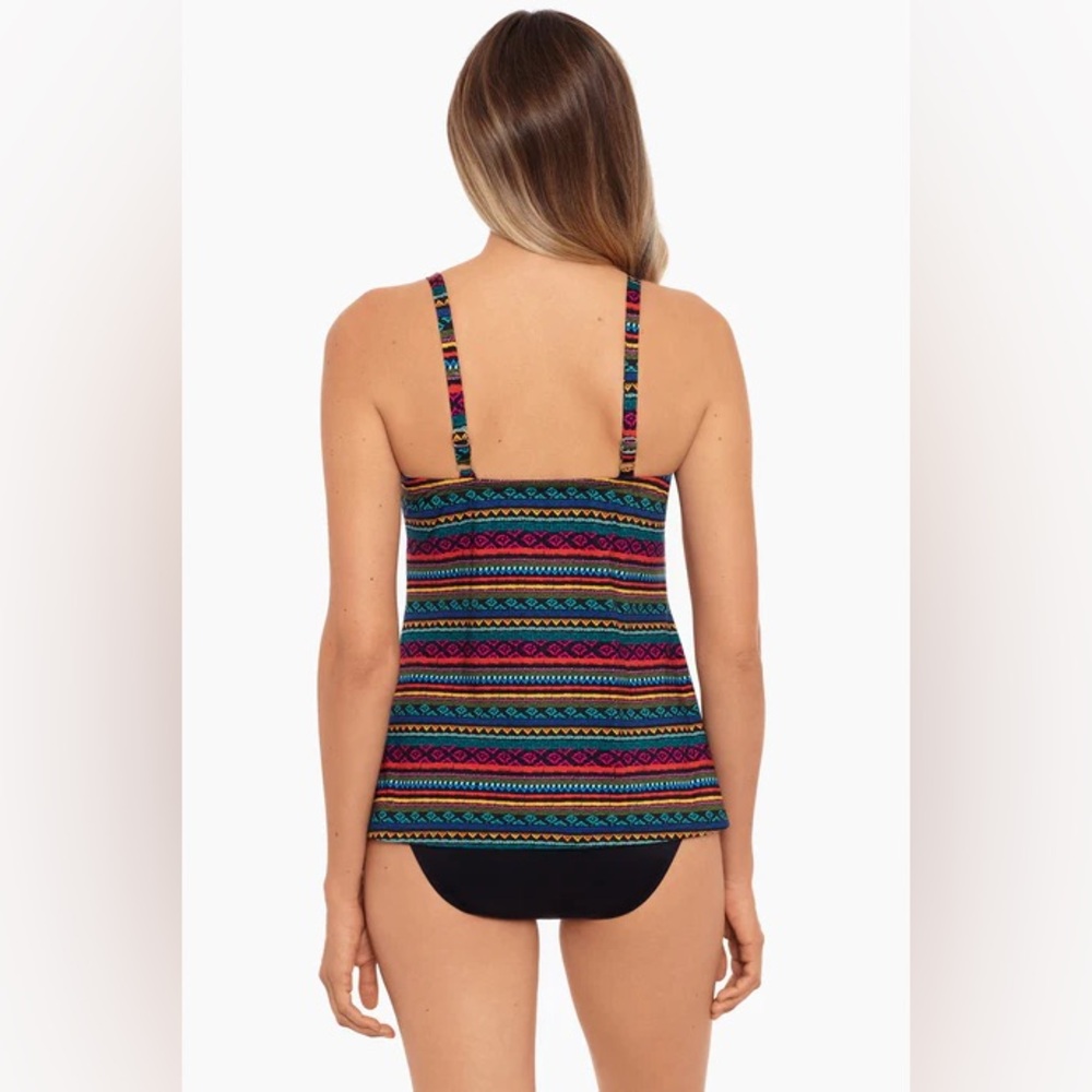 Miraclesuit‎ Raya De Sol Tankini Top Women’s 14 NWT Underwire Control NWT - Picture 9 of 13
